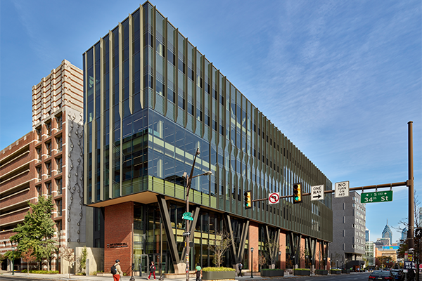 Exterior view of Amy Gutmann Hall
